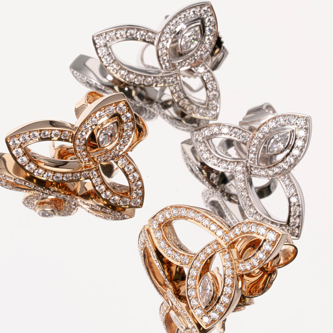 ハリー・ウィンストン リリークラスター ピアス 0.68CT