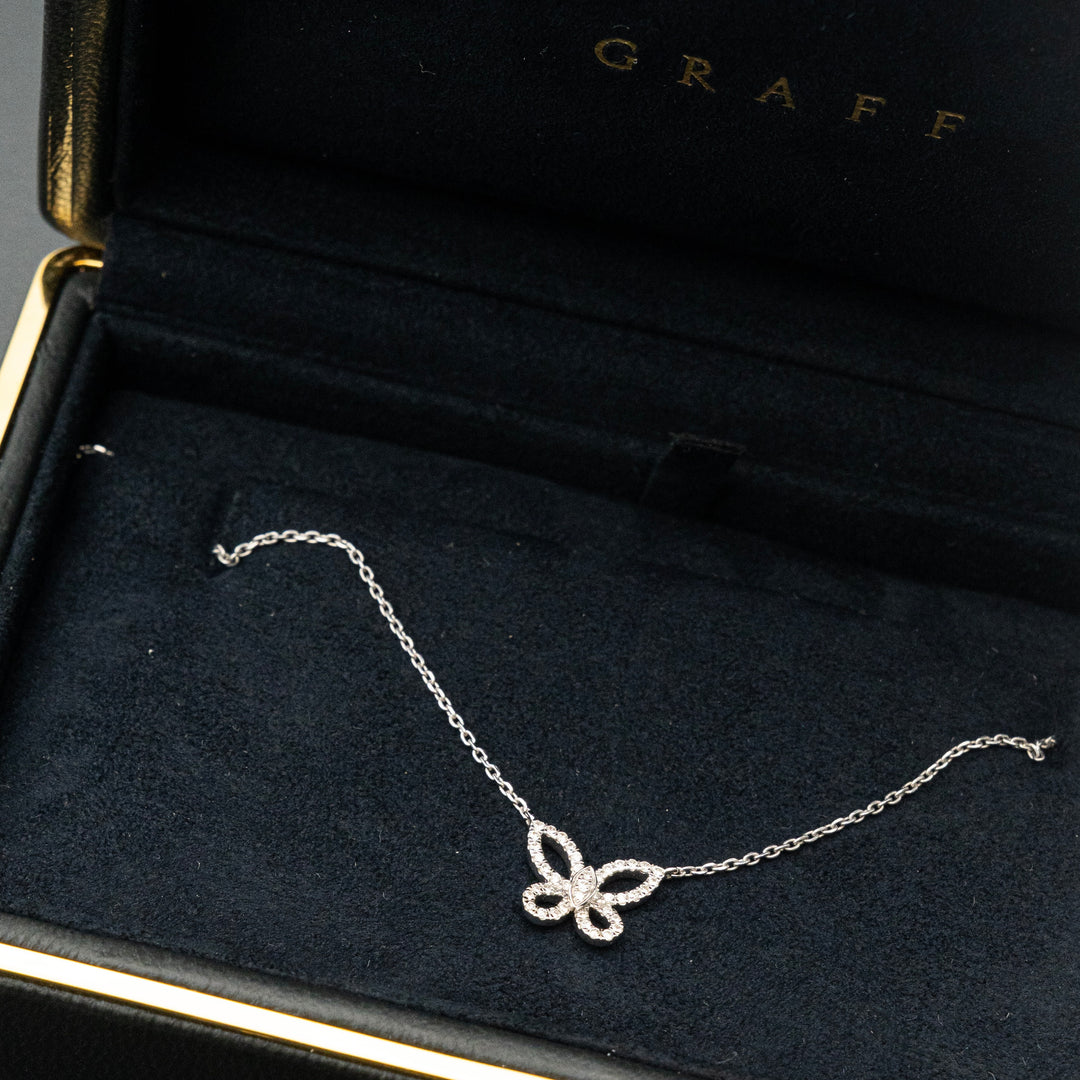 グラフ バタフライ ネックレス 0.15CT
