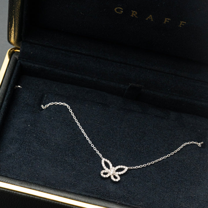 グラフ バタフライ ネックレス 0.15CT