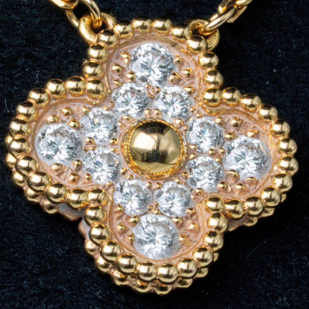 VAN CLEEF &amp; ARPELS アルハンブラ ネックレス 0.48CT