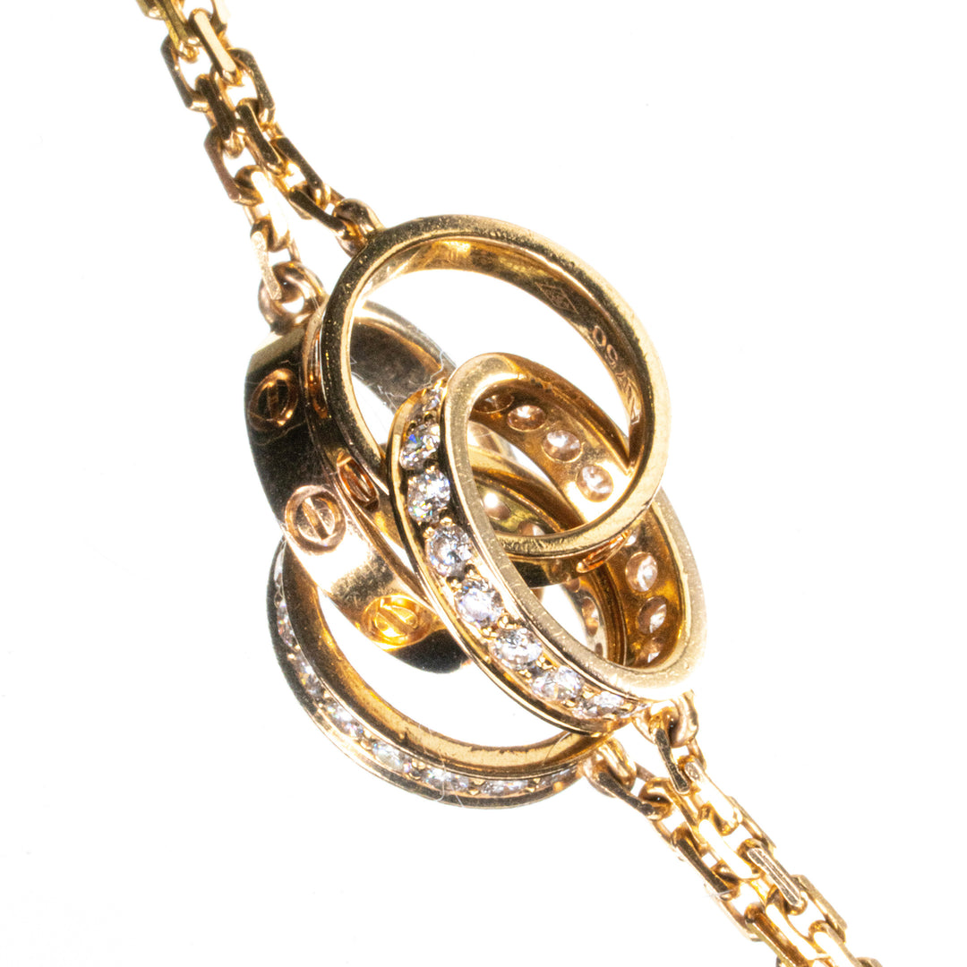 CARTIER ラブ ネックレス 0.22CT